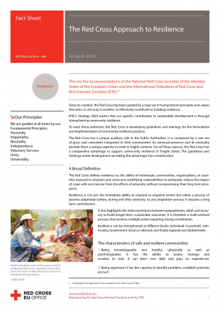 Red Cross Red Crescent Approach To Resilience – Positions – Red Cross ...